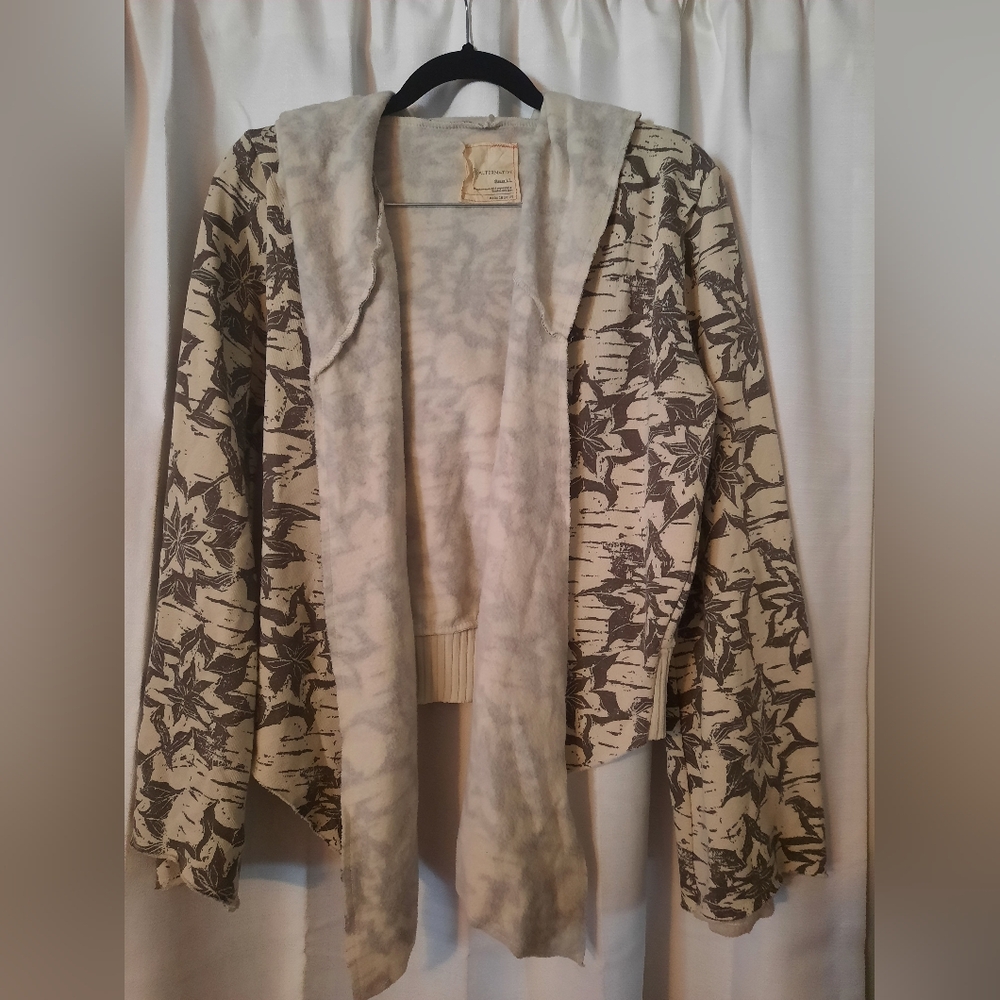 Alternative Apparel Hooded Sweater Cardigan Size Small